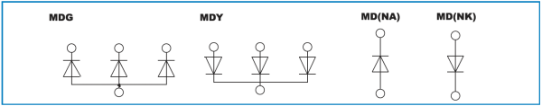 Non-insulated Diode Modules